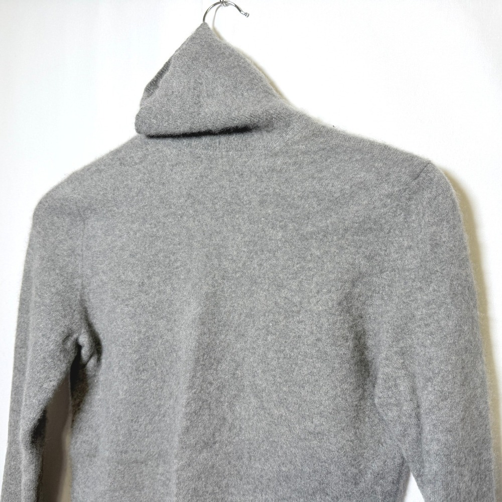 Vintage Casual Corner Cashmere Turtleneck Sweater Gray Womens Medium CF03-370